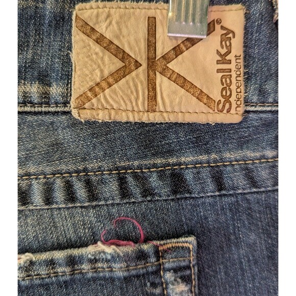 Seal Kay Women's Jeans Size 30 (33x33) Blue Distressed Bootcut (793) - Picture 3 of 3